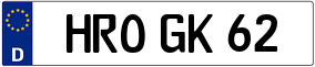 Trailer License Plate